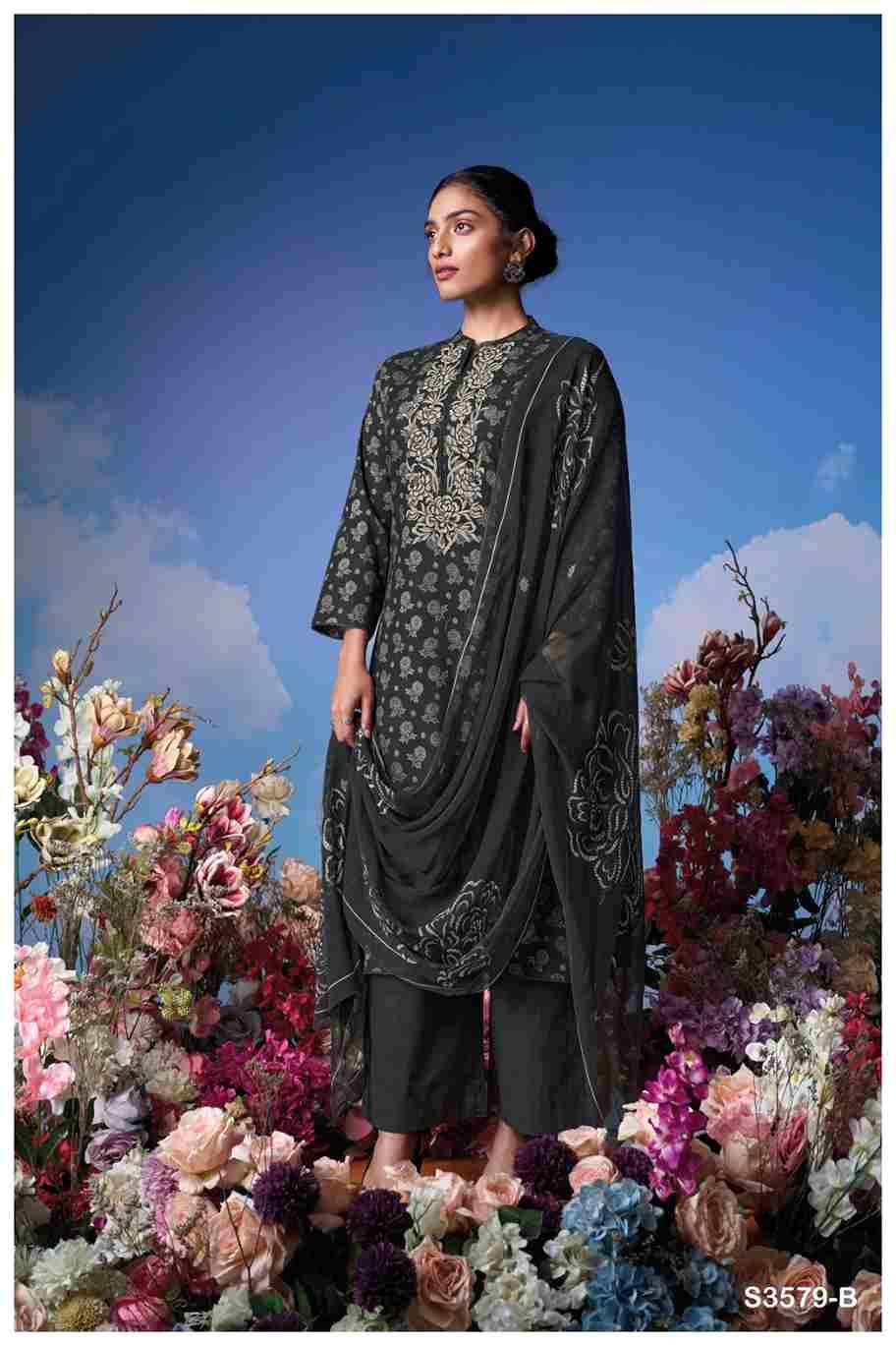 Joshna-3579 By Ganga Fashion 3579-A To 3579-D Series Beautiful Festive Suits Colorful Stylish Fancy Casual Wear & Ethnic Wear Cotton Dresses At Wholesale Price