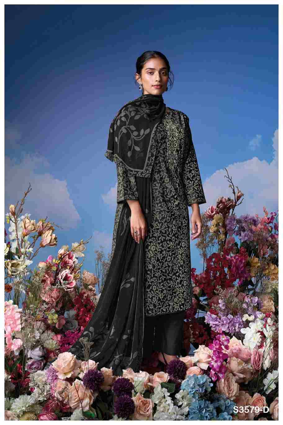Joshna-3579 By Ganga Fashion 3579-A To 3579-D Series Beautiful Festive Suits Colorful Stylish Fancy Casual Wear & Ethnic Wear Cotton Dresses At Wholesale Price