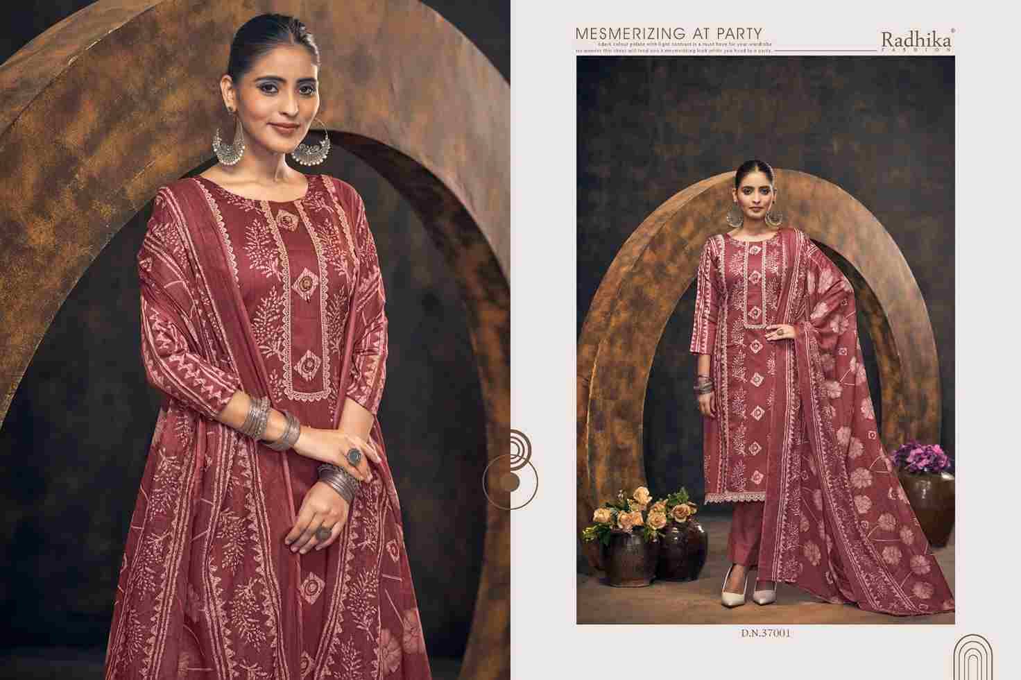 Rocket Vol-3 By Azara 37001 To 37004 Series Beautiful Festive Suits Stylish Fancy Colorful Casual Wear & Ethnic Wear Pure Jam Cotton Print Dresses At Wholesale Price