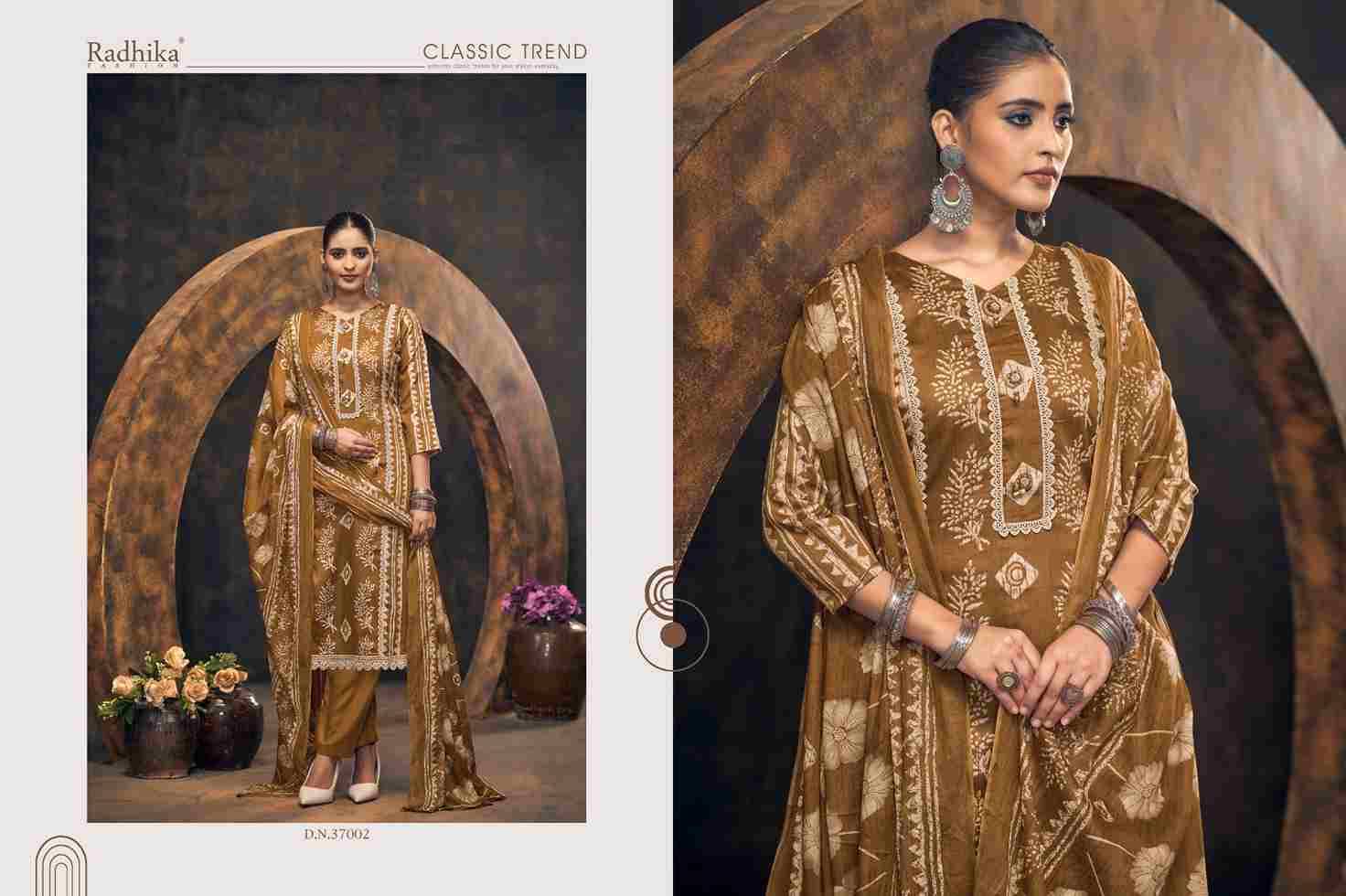 Rocket Vol-3 By Azara 37001 To 37004 Series Beautiful Festive Suits Stylish Fancy Colorful Casual Wear & Ethnic Wear Pure Jam Cotton Print Dresses At Wholesale Price
