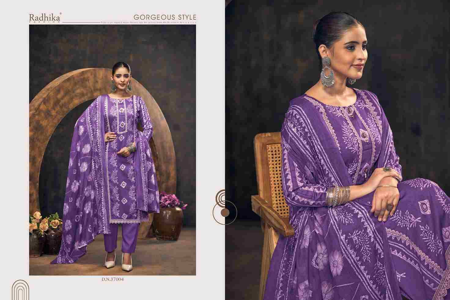 Rocket Vol-3 By Azara 37001 To 37004 Series Beautiful Festive Suits Stylish Fancy Colorful Casual Wear & Ethnic Wear Pure Jam Cotton Print Dresses At Wholesale Price