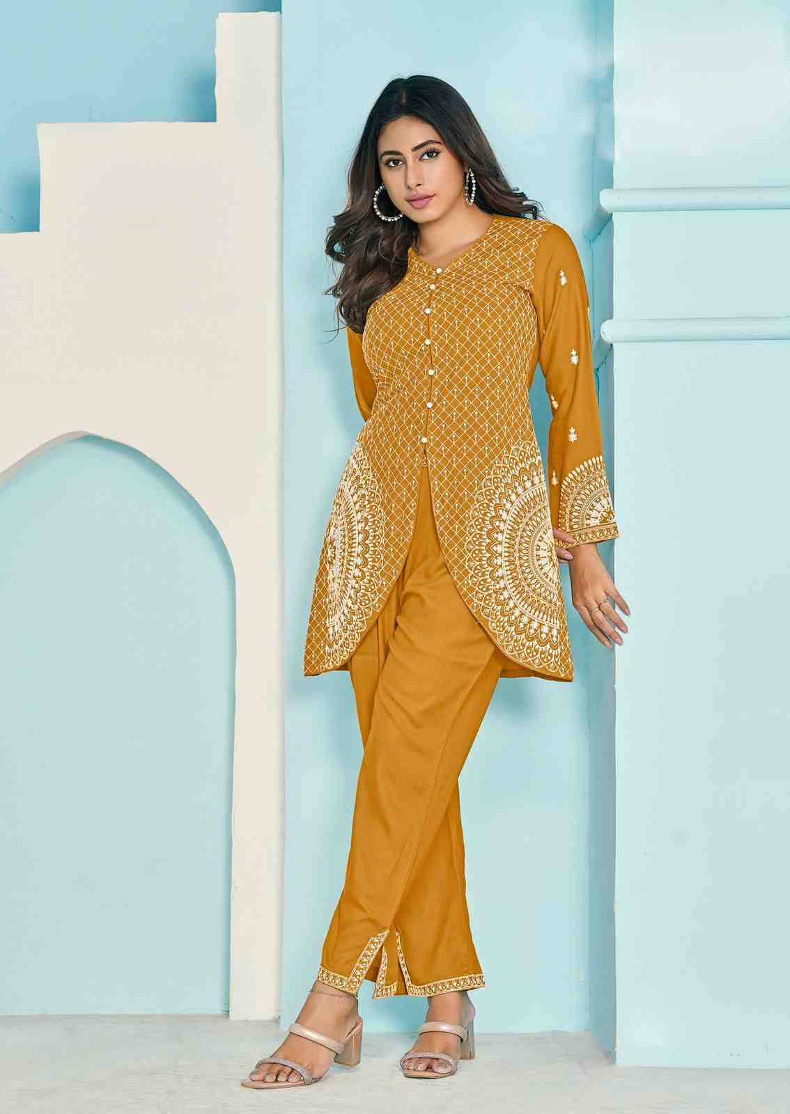 Veera Vol-3 By Vamika 711 To 715 Series Designer Stylish Fancy Colorful Beautiful Party Wear & Ethnic Wear Collection Heavy Rayon Tops With Bottom At Wholesale Price