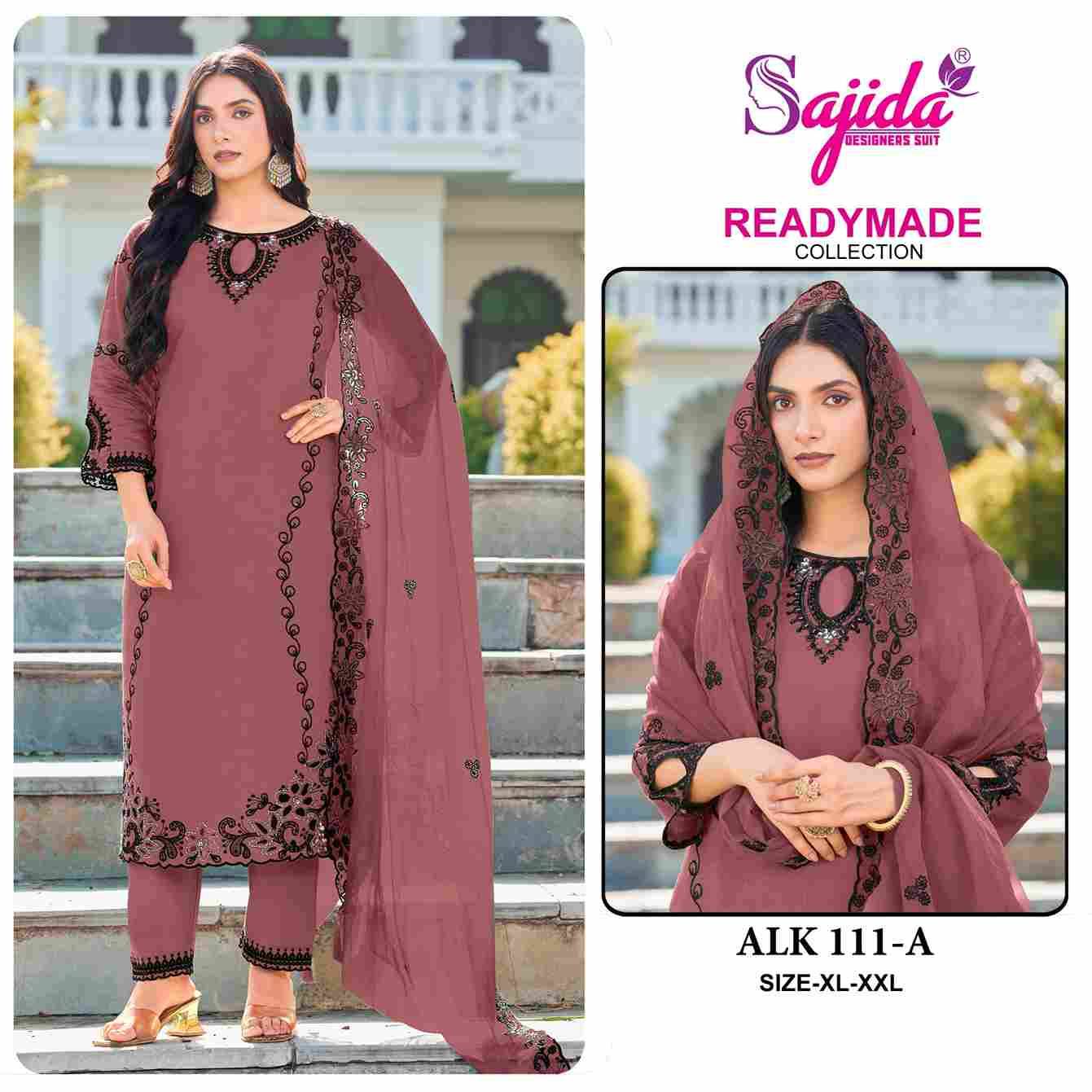 ALK-111 Colours By Sajida Designer Suits 111-A To 111-D Series Beautiful Pakistani Suits Colorful Stylish Fancy Casual Wear & Ethnic Wear Heavy Roman Silk Embroidered Dresses At Wholesale Price