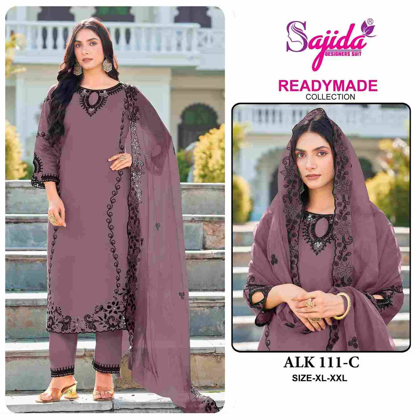 ALK-111 Colours By Sajida Designer Suits 111-A To 111-D Series Beautiful Pakistani Suits Colorful Stylish Fancy Casual Wear & Ethnic Wear Heavy Roman Silk Embroidered Dresses At Wholesale Price