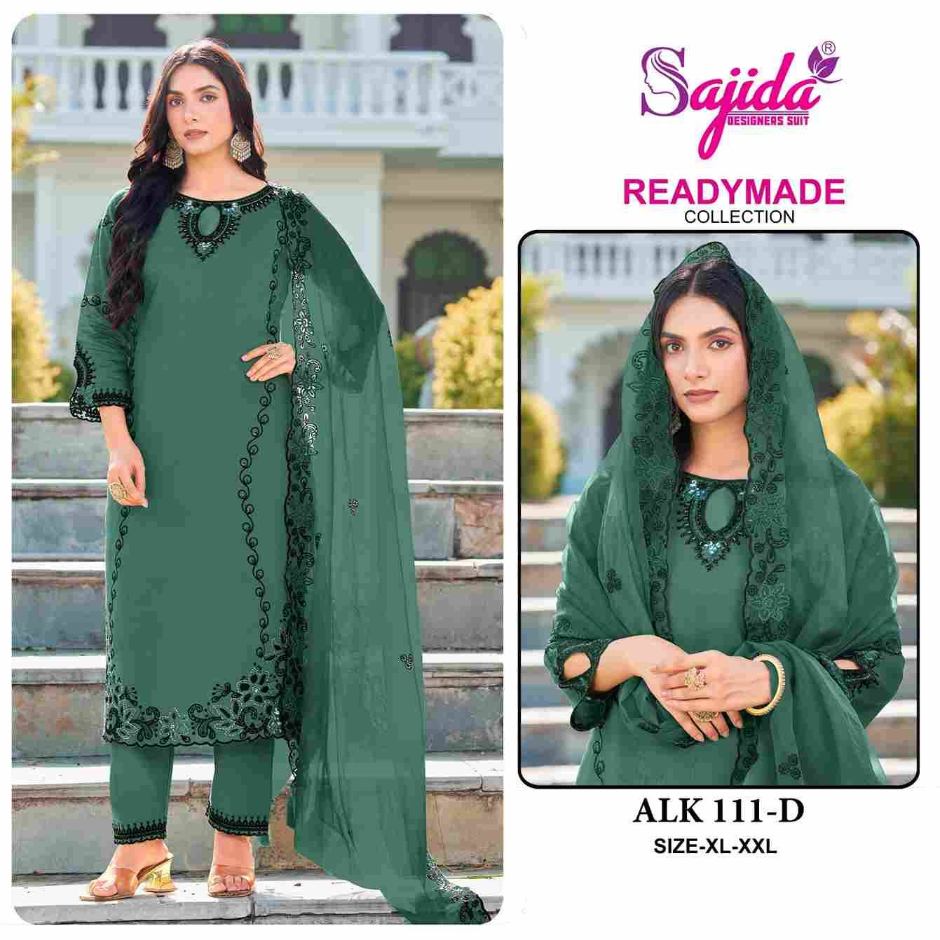 ALK-111 Colours By Sajida Designer Suits 111-A To 111-D Series Beautiful Pakistani Suits Colorful Stylish Fancy Casual Wear & Ethnic Wear Heavy Roman Silk Embroidered Dresses At Wholesale Price