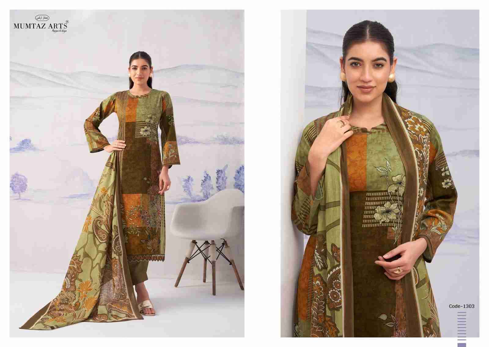 Noor By Mumtaz Arts 1301 To 1305 Series Designer Festive Suits Collection Beautiful Stylish Fancy Colorful Party Wear & Occasional Wear Pure Jam Satin Dresses At Wholesale Price