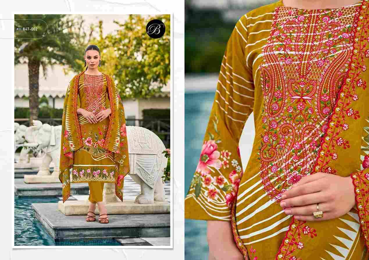 Guzarish Vol-23 By Belliza 847-001 To 847-008 Series Beautiful Stylish Festive Suits Fancy Colorful Casual Wear & Ethnic Wear & Ready To Wear Pure Cotton Digital Print Dresses At Wholesale Price