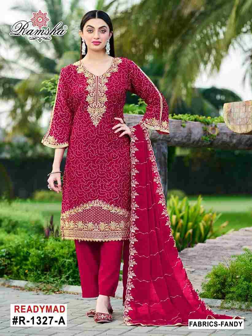Ramsha 1327 Colours By Ramsha 1327-A To 1327-D Series Designer Pakistani Suits Beautiful Fancy Colorful Stylish Party Wear & Occasional Wear Fandy Embroidered Dresses At Wholesale Price