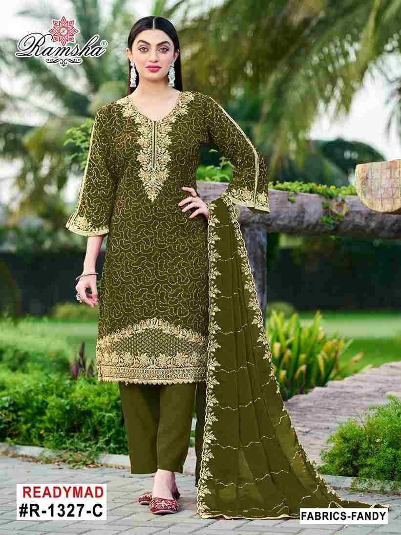 Ramsha 1327 Colours By Ramsha 1327-A To 1327-D Series Designer Pakistani Suits Beautiful Fancy Colorful Stylish Party Wear & Occasional Wear Fandy Embroidered Dresses At Wholesale Price