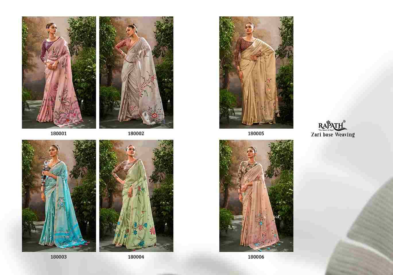Kalindi Silk By Rajpath 180001 To 180006 Series Indian Traditional Wear Collection Beautiful Stylish Fancy Colorful Party Wear & Occasional Wear Linen Silk Sarees At Wholesale Price