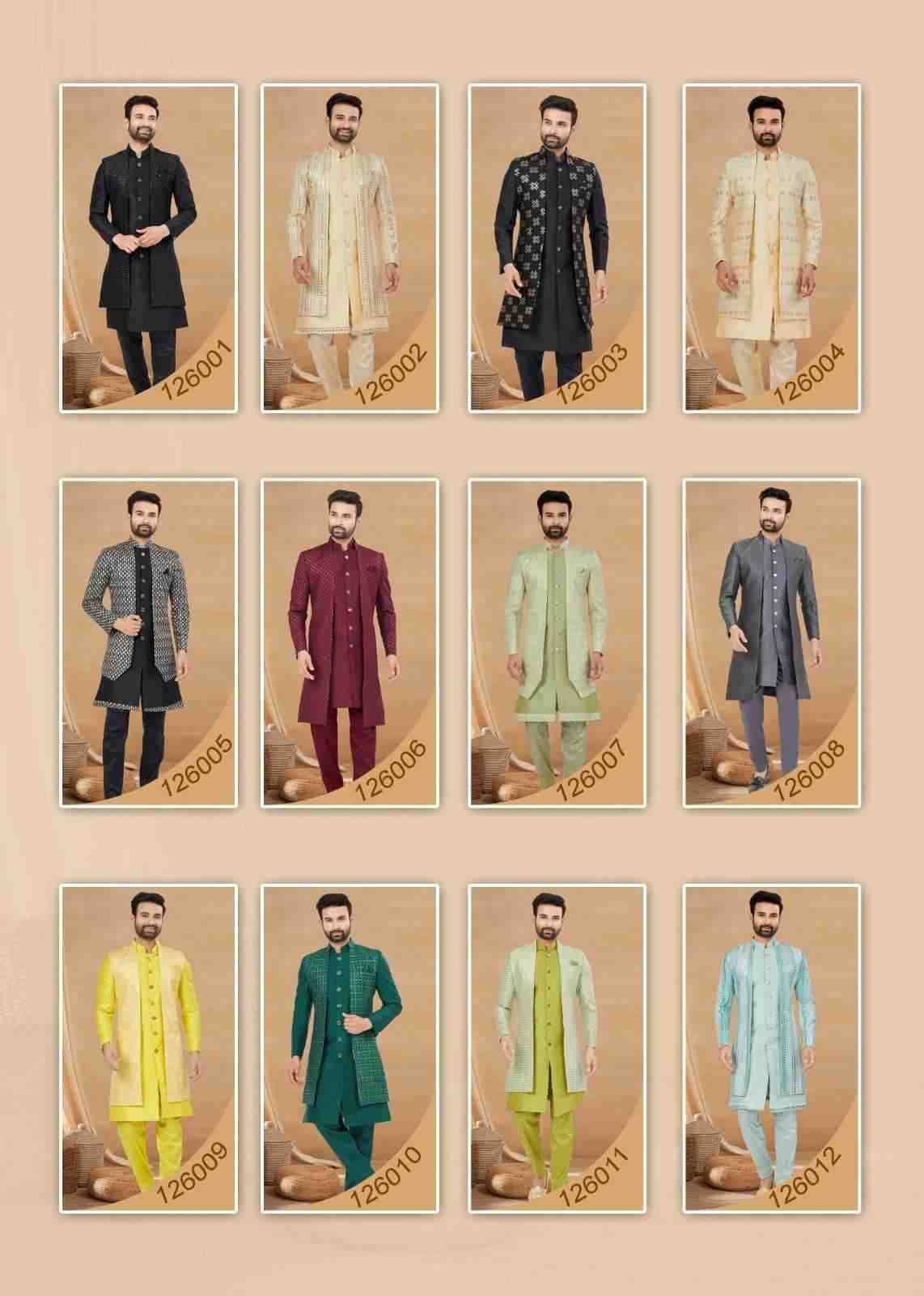 Outluk Premium Vol-126 By Outluk 126001 To 126012 Series Beautiful Colorful Stylish Fancy Casual Wear & Ethnic Wear & Ready To Wear Art Silk Kurtas With Pajamas At Wholesale Price