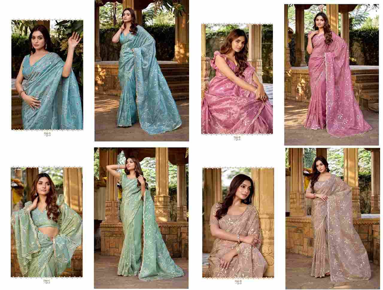 Durga 266 Colours By Fashid Wholesale 266-A To 266-D Series Indian Traditional Wear Collection Beautiful Stylish Fancy Colorful Party Wear & Occasional Wear Paper Silk Sarees At Wholesale Price