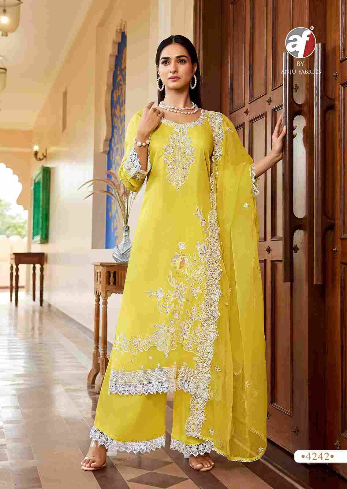 Sargam Vol-2 By Anju Fabrics 4241 To 4245 Series Designer Festive Suits Collection Beautiful Stylish Fancy Colorful Party Wear & Occasional Wear Pure Muslin Dresses At Wholesale Price
