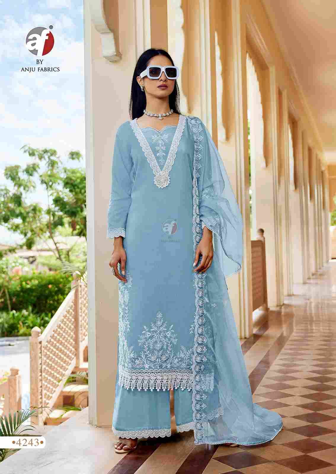 Sargam Vol-2 By Anju Fabrics 4241 To 4245 Series Designer Festive Suits Collection Beautiful Stylish Fancy Colorful Party Wear & Occasional Wear Pure Muslin Dresses At Wholesale Price