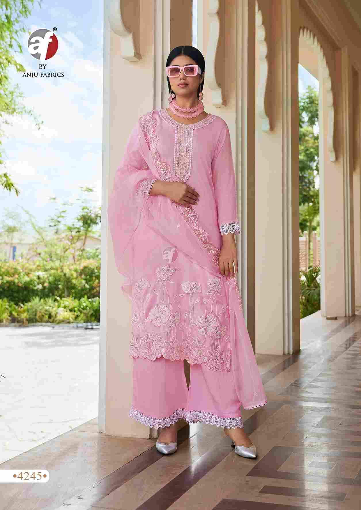 Sargam Vol-2 By Anju Fabrics 4241 To 4245 Series Designer Festive Suits Collection Beautiful Stylish Fancy Colorful Party Wear & Occasional Wear Pure Muslin Dresses At Wholesale Price