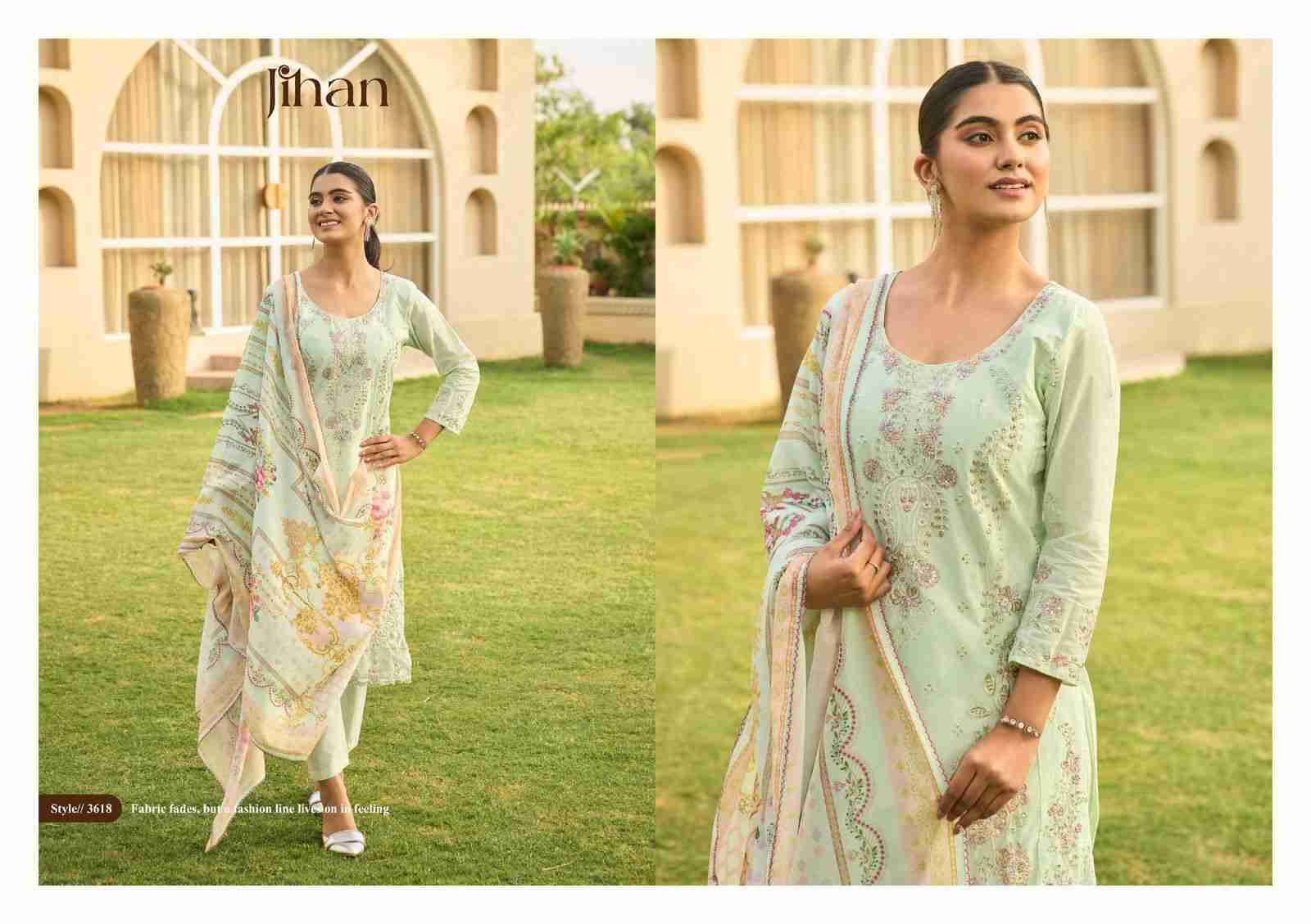 Taskeen Vol-3 By Jihan 3618 To 3623 Series Designer Pakistani Suits Beautiful Fancy Stylish Colorful Party Wear & Occasional Wear Cotton Dresses At Wholesale Price