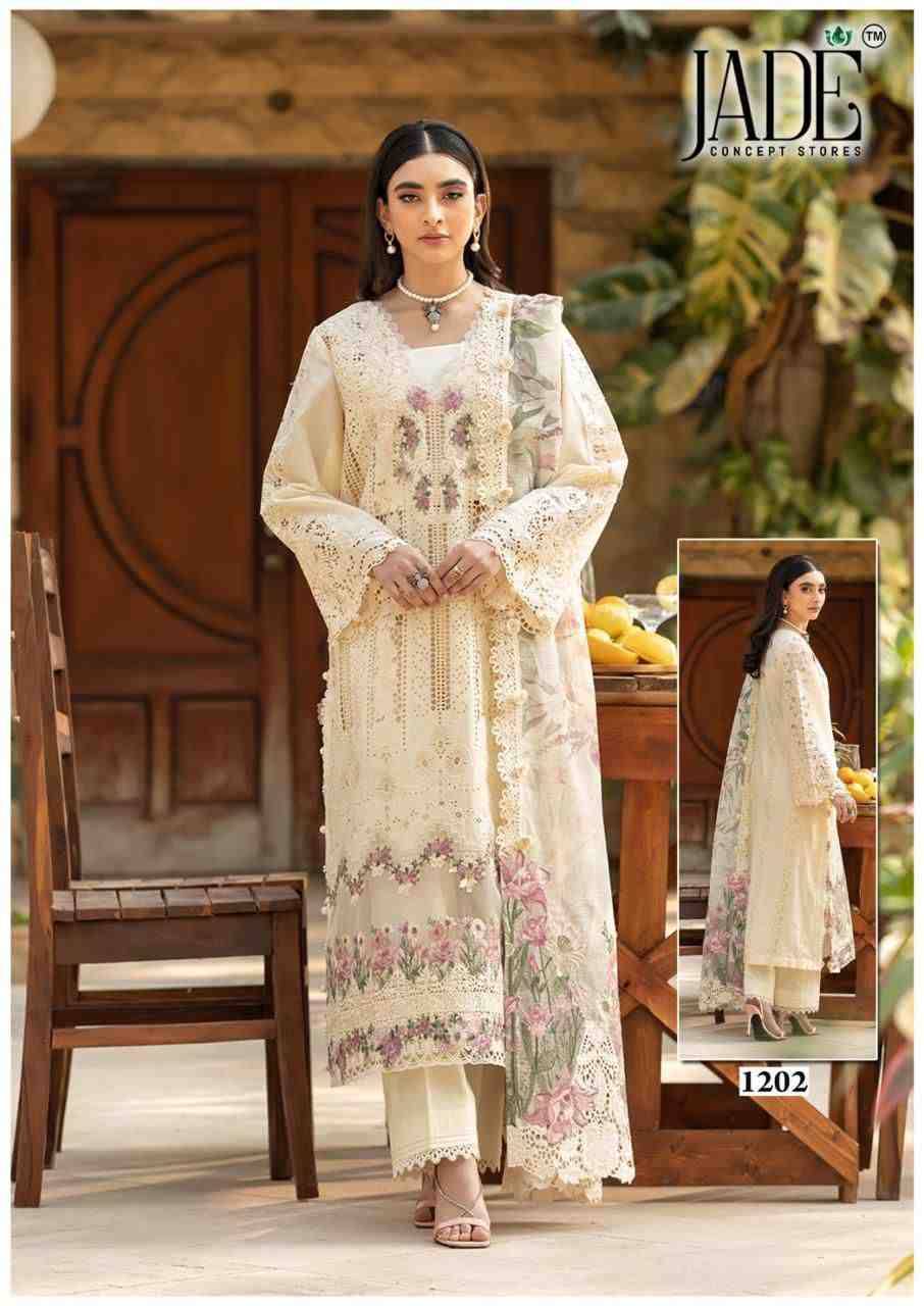 Bin Saeed Vol-12 By Jade 1201 To 1206 Series Beautiful Festive Suits Stylish Fancy Colorful Casual Wear & Ethnic Wear Pure Lawn Cotton Print Dresses At Wholesale Price