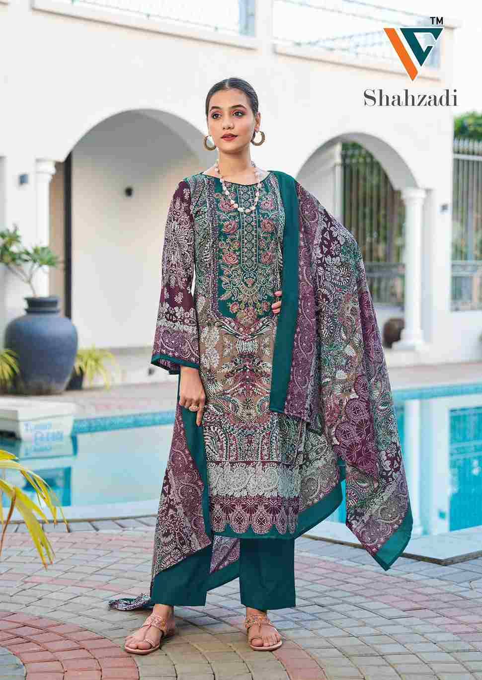 Shahzadi Vol-5 By Vandana Creation 5001 To 5008 Series Beautiful Festive Suits Stylish Fancy Colorful Casual Wear & Ethnic Wear Cotton Print Dresses At Wholesale Price