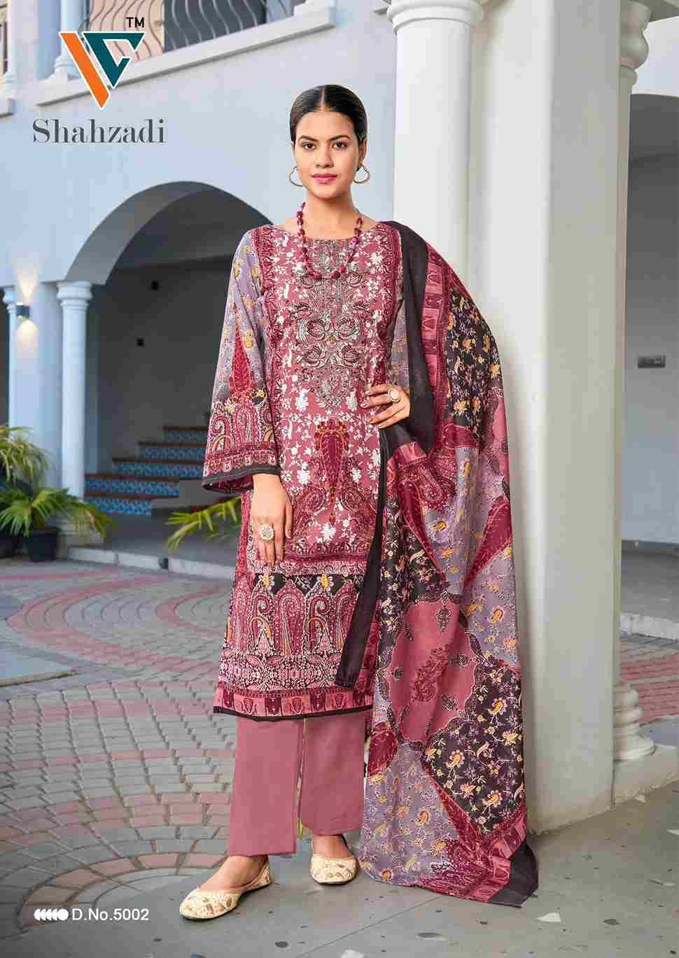 Shahzadi Vol-5 By Vandana Creation 5001 To 5008 Series Beautiful Festive Suits Stylish Fancy Colorful Casual Wear & Ethnic Wear Cotton Print Dresses At Wholesale Price