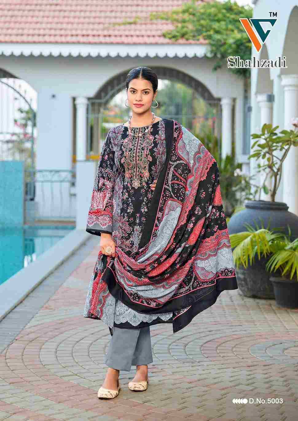 Shahzadi Vol-5 By Vandana Creation 5001 To 5008 Series Beautiful Festive Suits Stylish Fancy Colorful Casual Wear & Ethnic Wear Cotton Print Dresses At Wholesale Price