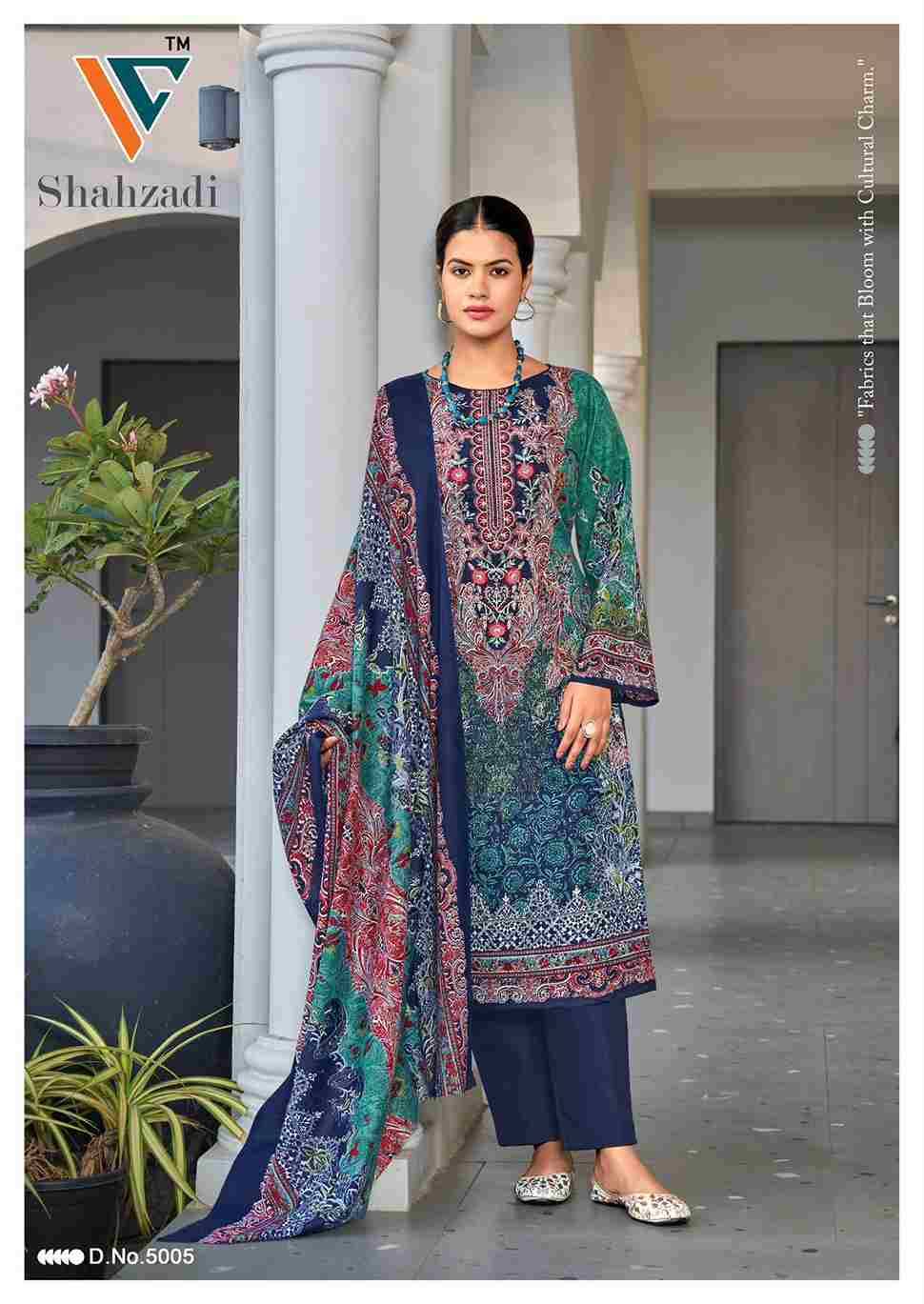 Shahzadi Vol-5 By Vandana Creation 5001 To 5008 Series Beautiful Festive Suits Stylish Fancy Colorful Casual Wear & Ethnic Wear Cotton Print Dresses At Wholesale Price