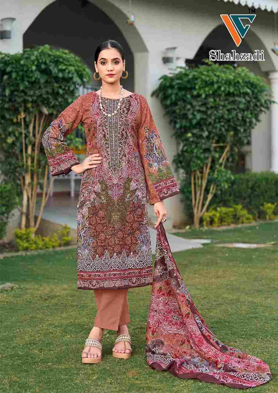 Shahzadi Vol-5 By Vandana Creation 5001 To 5008 Series Beautiful Festive Suits Stylish Fancy Colorful Casual Wear & Ethnic Wear Cotton Print Dresses At Wholesale Price