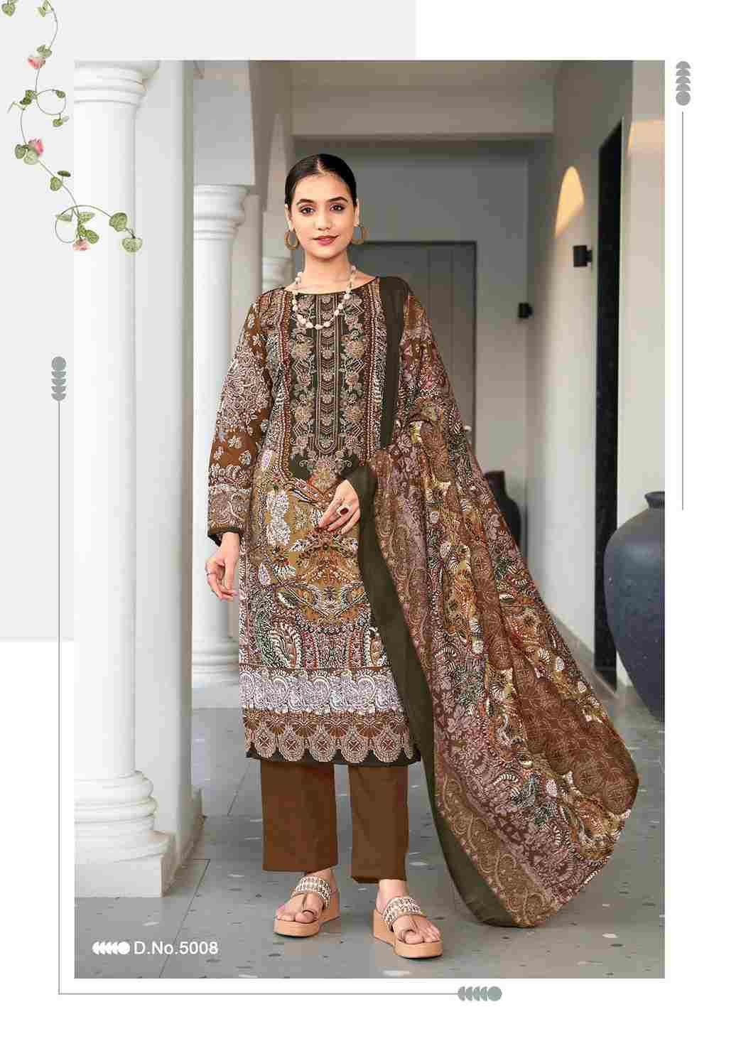 Shahzadi Vol-5 By Vandana Creation 5001 To 5008 Series Beautiful Festive Suits Stylish Fancy Colorful Casual Wear & Ethnic Wear Cotton Print Dresses At Wholesale Price