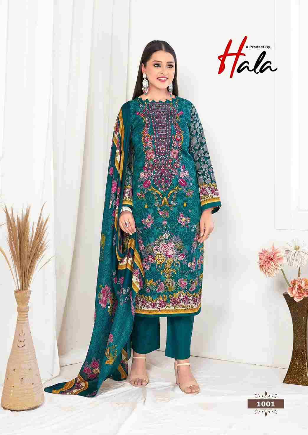 Aayat Vol-1 By Hala 1001 To 1008 Series Beautiful Festive Suits Stylish Fancy Colorful Casual Wear & Ethnic Wear Soft Cotton Digital Print Dresses At Wholesale Price