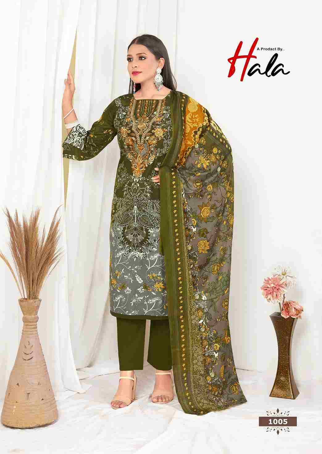 Aayat Vol-1 By Hala 1001 To 1008 Series Beautiful Festive Suits Stylish Fancy Colorful Casual Wear & Ethnic Wear Soft Cotton Digital Print Dresses At Wholesale Price