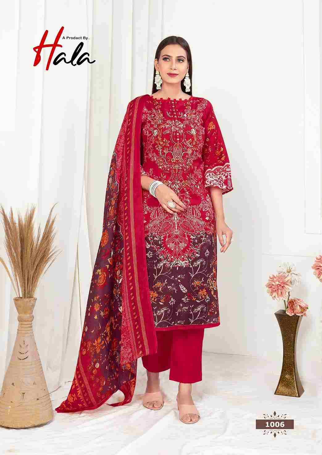 Aayat Vol-1 By Hala 1001 To 1008 Series Beautiful Festive Suits Stylish Fancy Colorful Casual Wear & Ethnic Wear Soft Cotton Digital Print Dresses At Wholesale Price