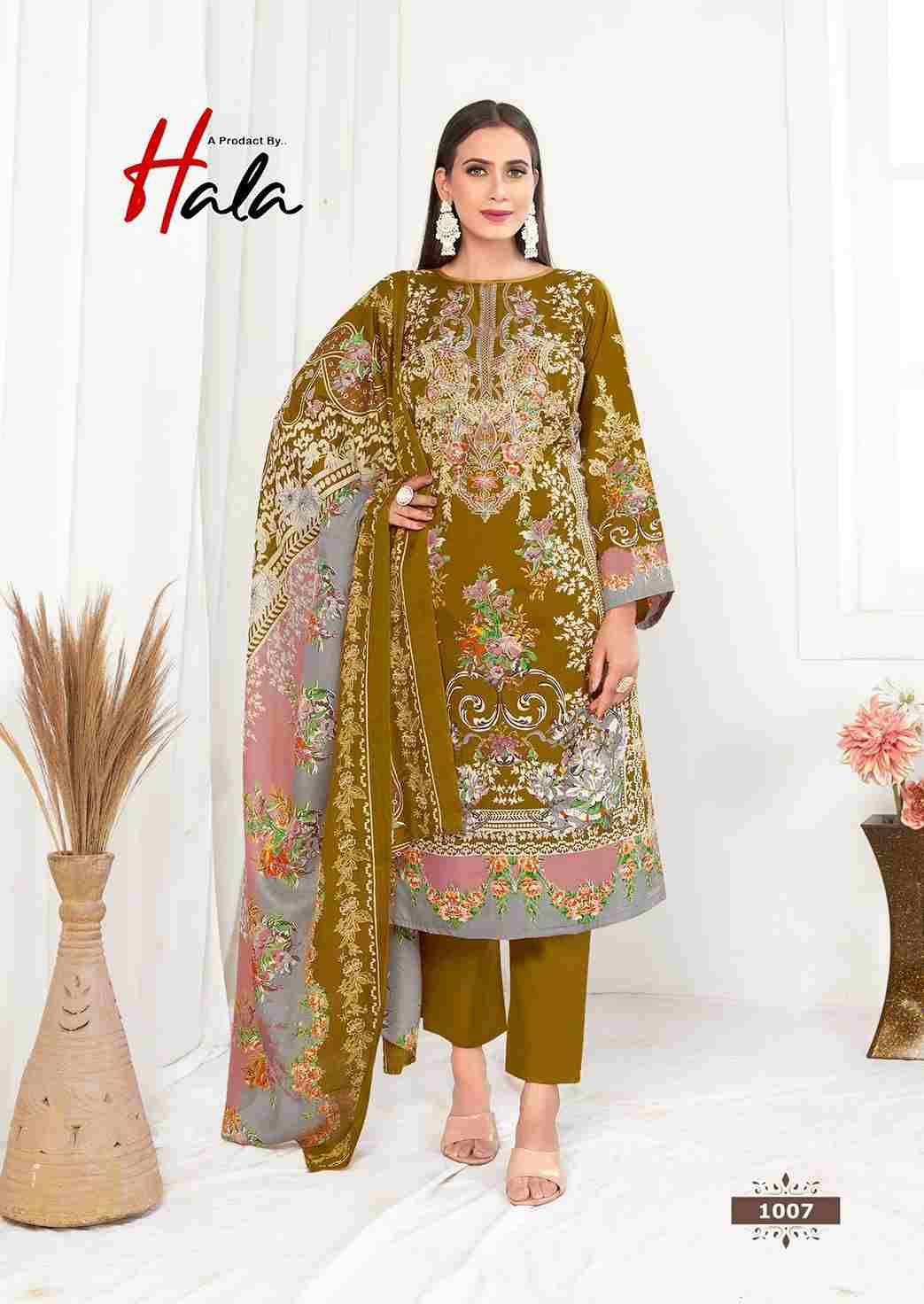 Aayat Vol-1 By Hala 1001 To 1008 Series Beautiful Festive Suits Stylish Fancy Colorful Casual Wear & Ethnic Wear Soft Cotton Digital Print Dresses At Wholesale Price