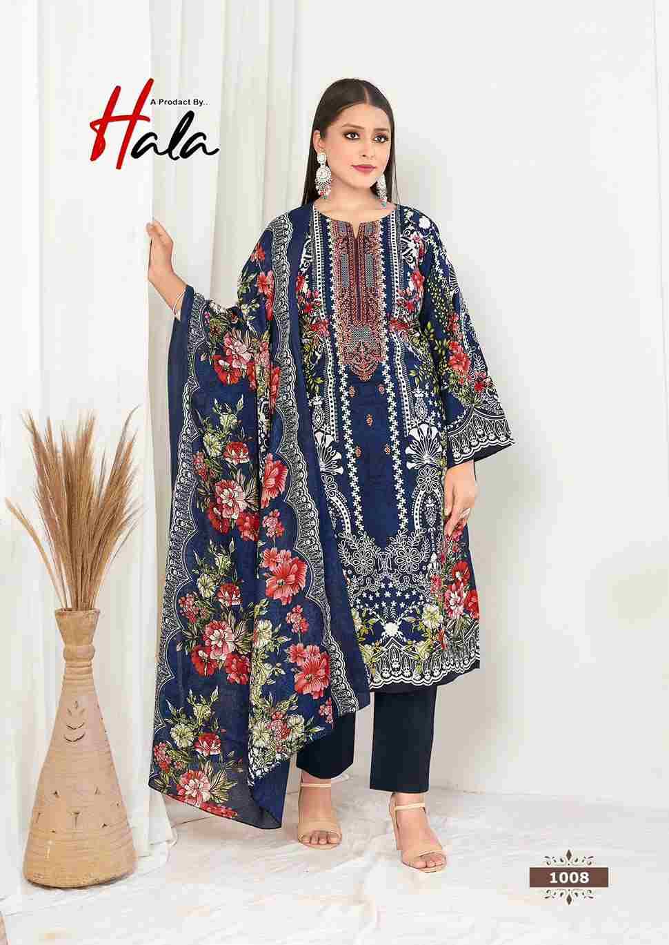 Aayat Vol-1 By Hala 1001 To 1008 Series Beautiful Festive Suits Stylish Fancy Colorful Casual Wear & Ethnic Wear Soft Cotton Digital Print Dresses At Wholesale Price