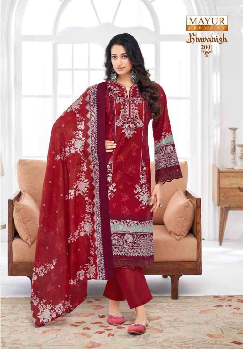 Khwahish Vol-2 By Mayur Creation 2001 To 2008 Series Beautiful Festive Suits Stylish Fancy Colorful Casual Wear & Ethnic Wear Lawn Cotton Print Dresses At Wholesale Price