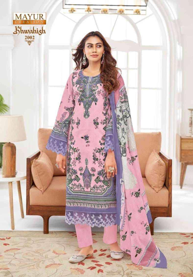 Khwahish Vol-2 By Mayur Creation 2001 To 2008 Series Beautiful Festive Suits Stylish Fancy Colorful Casual Wear & Ethnic Wear Lawn Cotton Print Dresses At Wholesale Price