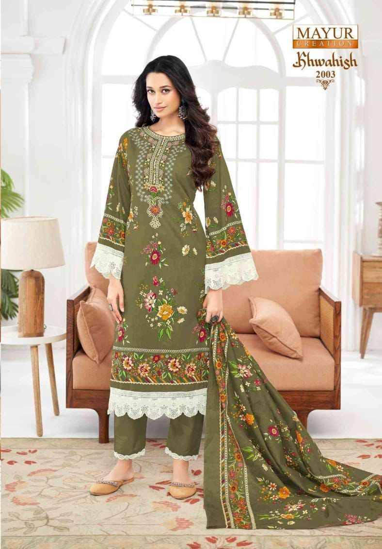 Khwahish Vol-2 By Mayur Creation 2001 To 2008 Series Beautiful Festive Suits Stylish Fancy Colorful Casual Wear & Ethnic Wear Lawn Cotton Print Dresses At Wholesale Price