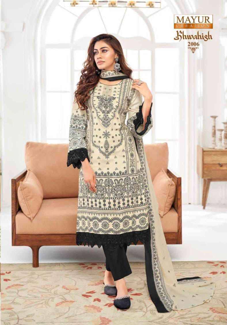 Khwahish Vol-2 By Mayur Creation 2001 To 2008 Series Beautiful Festive Suits Stylish Fancy Colorful Casual Wear & Ethnic Wear Lawn Cotton Print Dresses At Wholesale Price
