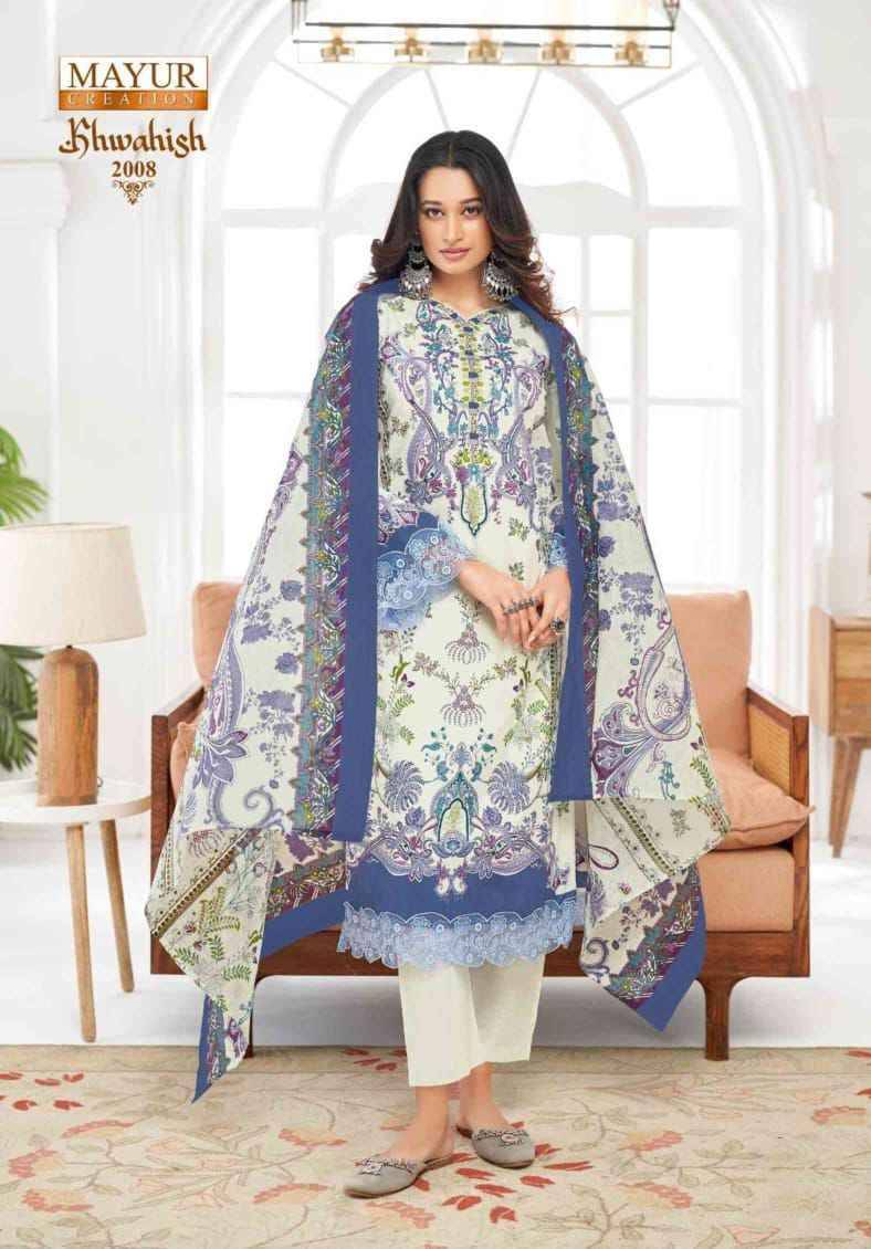 Khwahish Vol-2 By Mayur Creation 2001 To 2008 Series Beautiful Festive Suits Stylish Fancy Colorful Casual Wear & Ethnic Wear Lawn Cotton Print Dresses At Wholesale Price