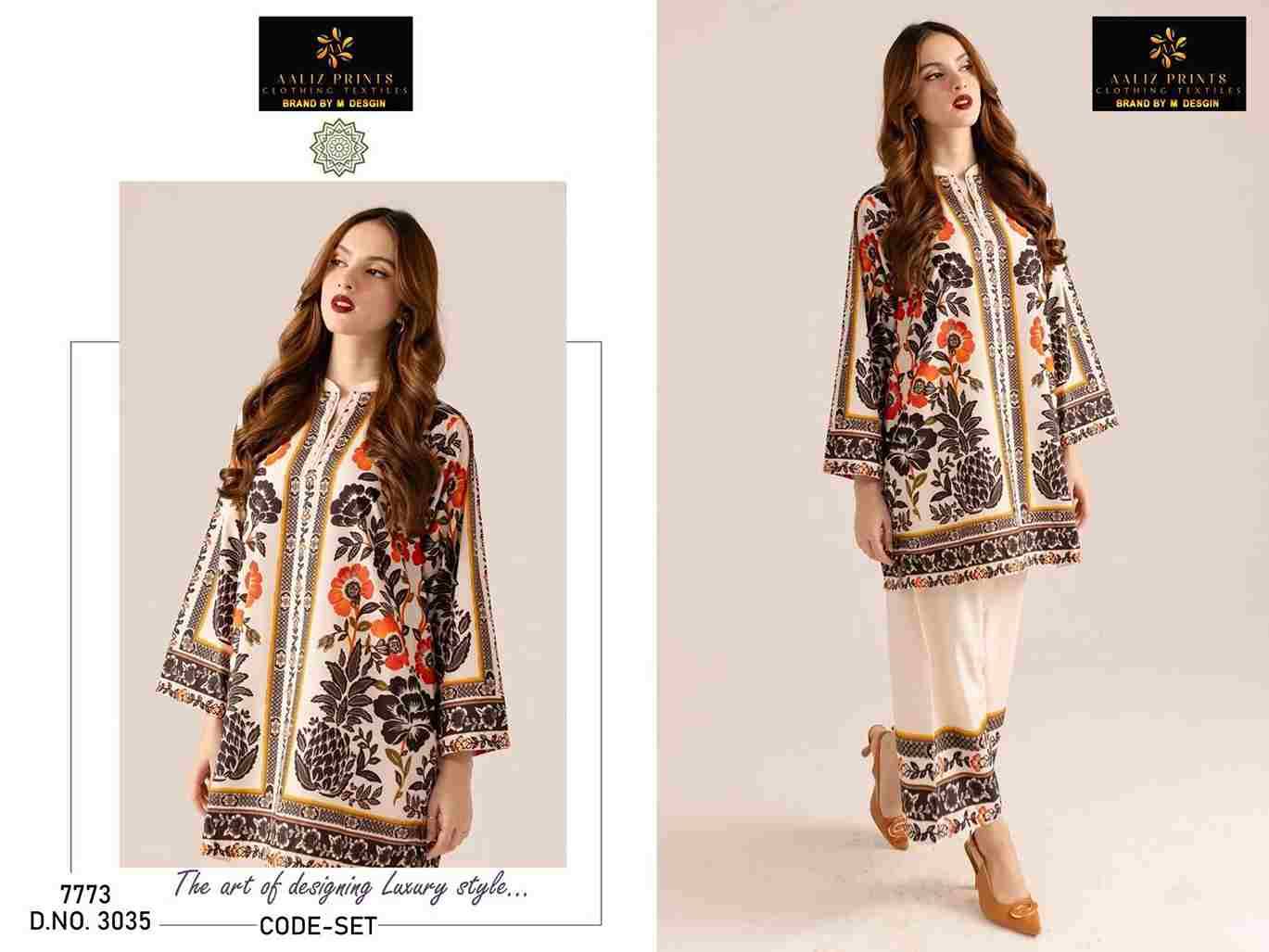 Cord Set By Aaliz Prints 3033 To 3038 Series Designer Stylish Fancy Colorful Beautiful Party Wear & Ethnic Wear Collection Lawn Print Co-Ord At Wholesale Price