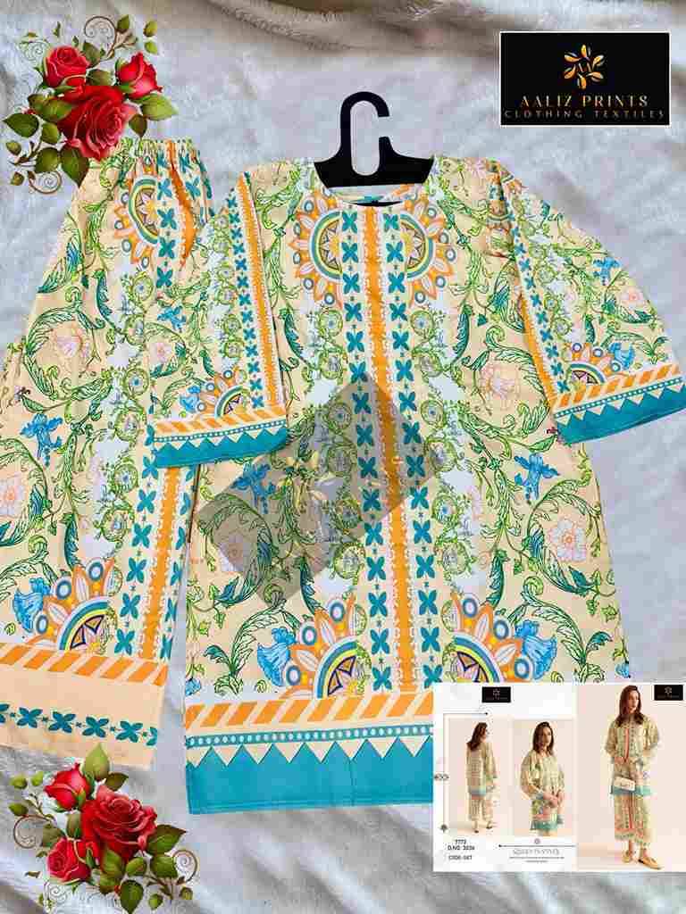 Cord Set By Aaliz Prints 3033 To 3038 Series Designer Stylish Fancy Colorful Beautiful Party Wear & Ethnic Wear Collection Lawn Print Co-Ord At Wholesale Price