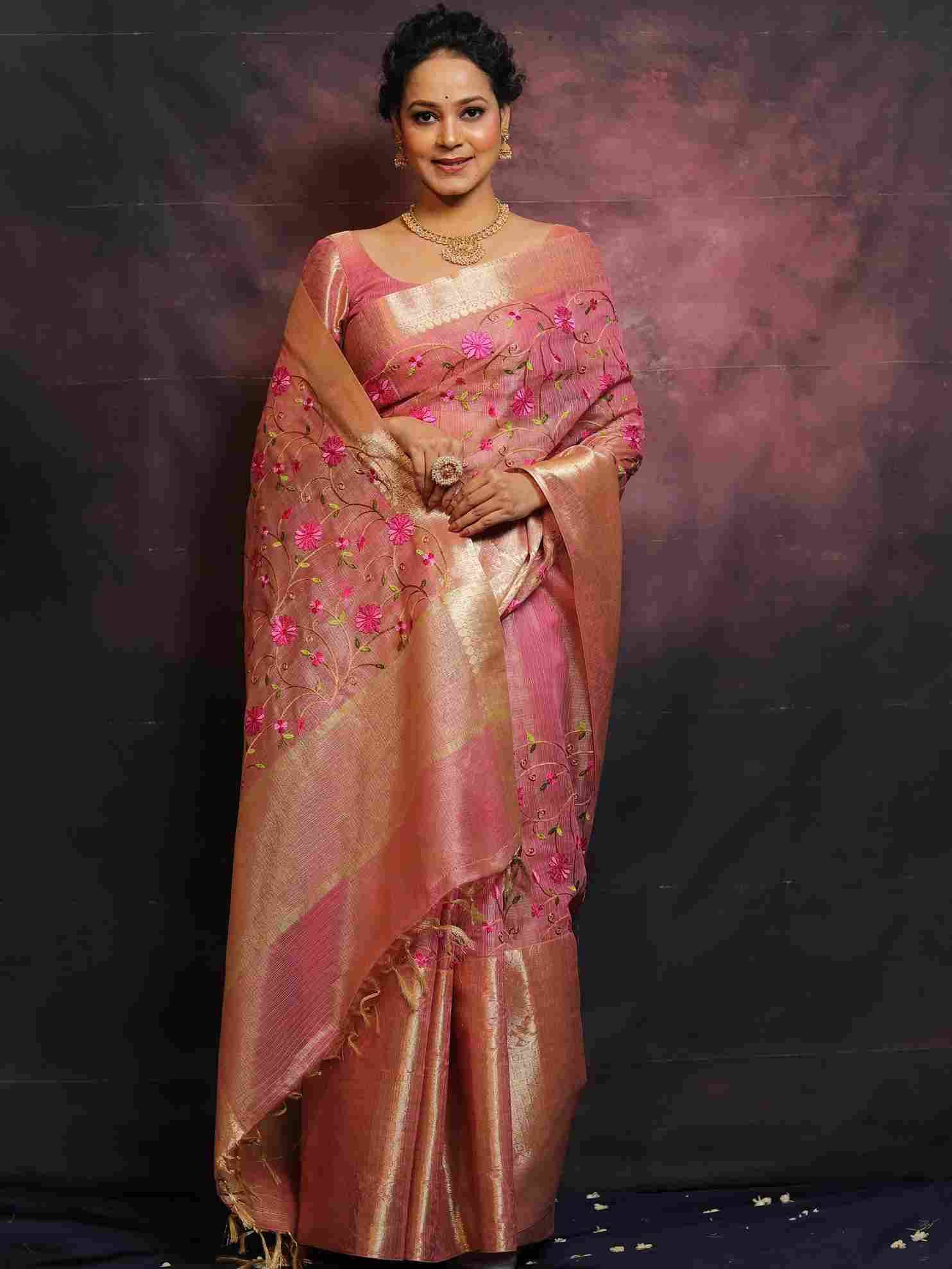 Vv-14 By Fashid WholesaleIndian Traditional Wear Collection Beautiful Stylish Fancy Colorful Party Wear & Occasional Wear Tissue Sarees At Wholesale Price