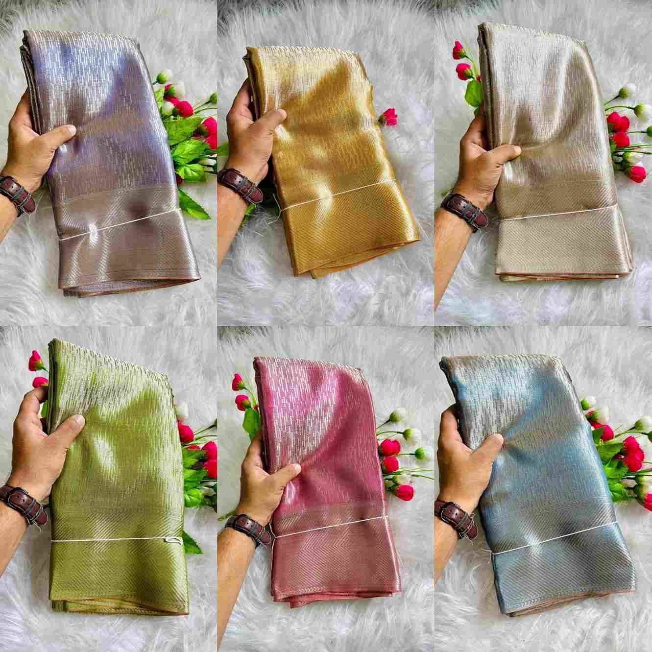 Vv-15 By Fashid Wholesale 01 To 06 Series Indian Traditional Wear Collection Beautiful Stylish Fancy Colorful Party Wear & Occasional Wear Tissue Silk Sarees At Wholesale Price