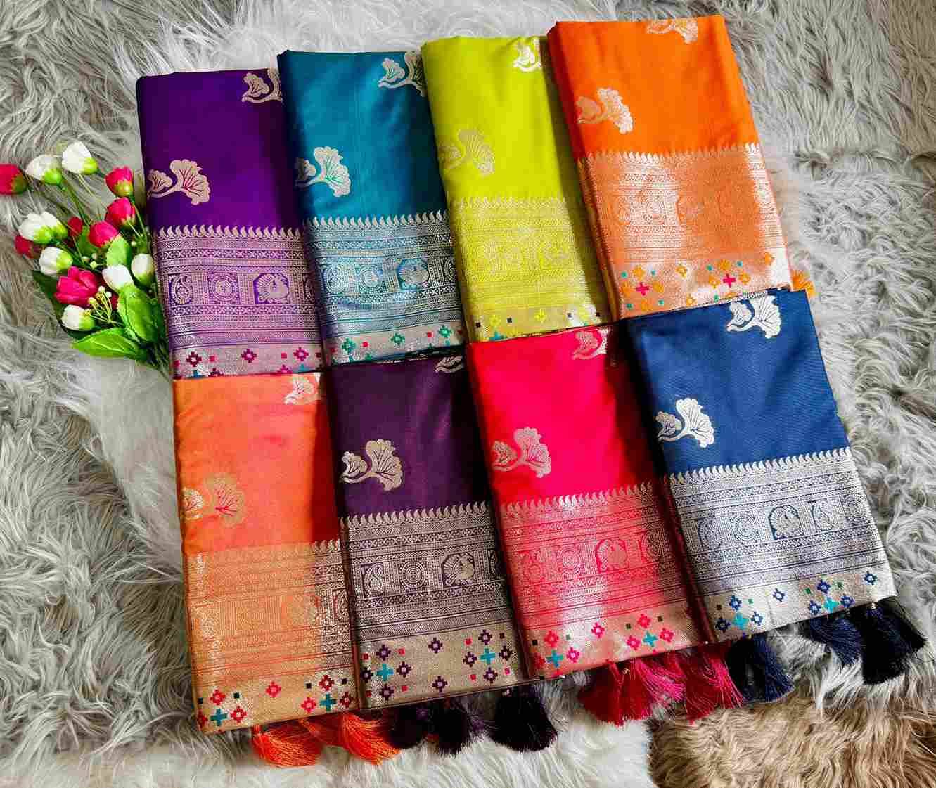 Vv-18 By Fashid Wholesale 01 To 08 Series Indian Traditional Wear Collection Beautiful Stylish Fancy Colorful Party Wear & Occasional Wear Paithani Silk Sarees At Wholesale Price