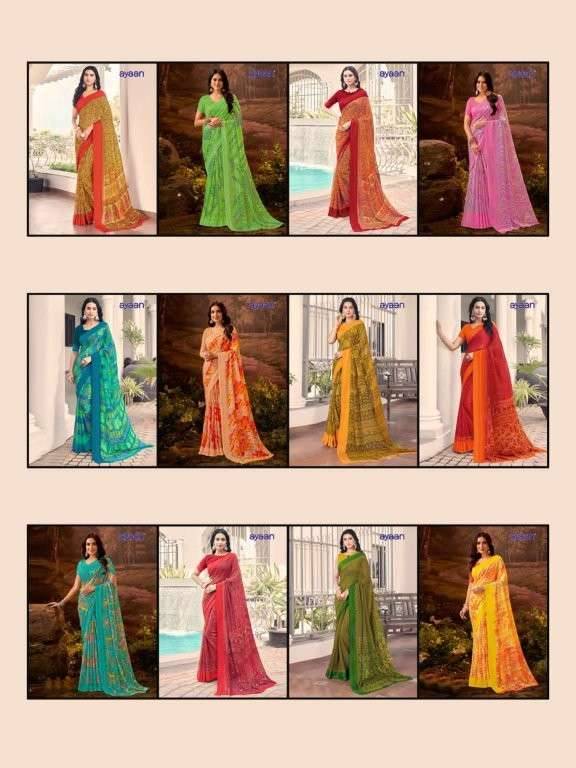 Urmila By Ayaan 01 To 24 Series Indian Traditional Wear Collection Beautiful Stylish Fancy Colorful Party Wear & Occasional Wear Georgette Sarees At Wholesale Price