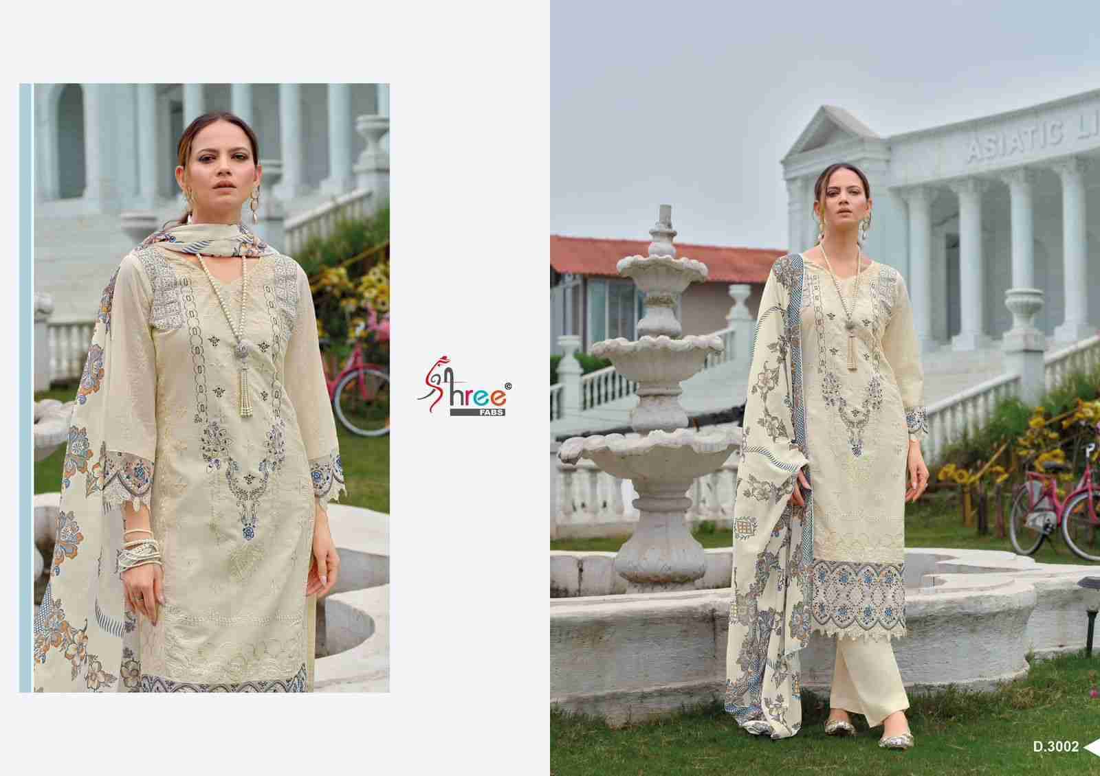 Tasrif Premium Lawn Collection Vol-3 By Shree Fabs 3001 To 3006 Series Designer Pakistani Suits Collection Beautiful Stylish Fancy Colorful Party Wear & Ethnic Wear Pure Viscose With Pure Lawn Cotton With Embroidery Dresses At Wholesale Price