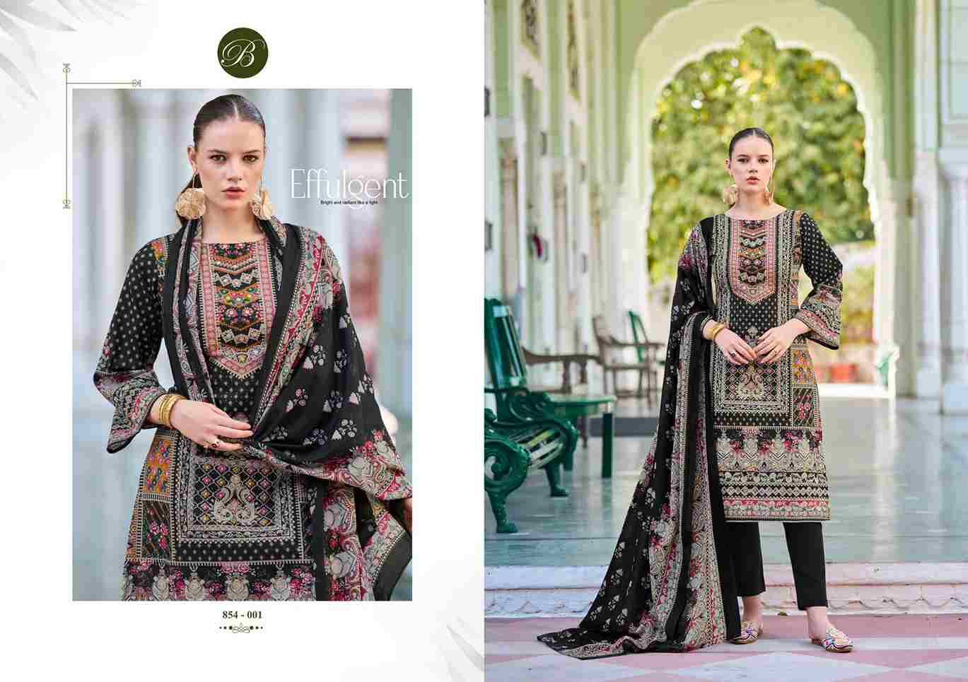 Haseen By Belliza 854-001 To 854-008 Series Beautiful Suits Colorful Stylish Fancy Casual Wear & Ethnic Wear Pure Jam Cotton Dresses At Wholesale Price