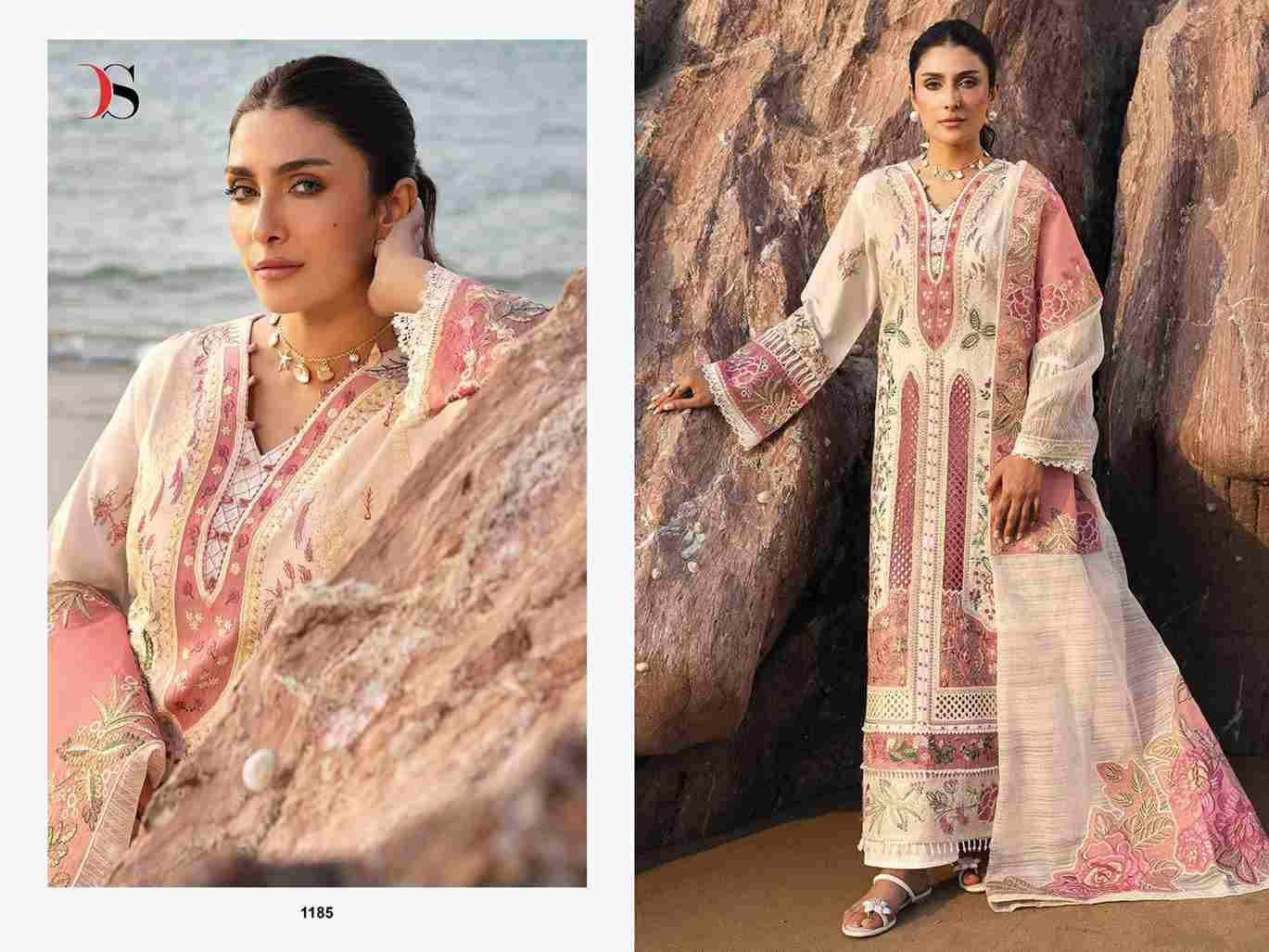 Sirene Luxury Lawn-25 Vol-2 By Deepsy Suits 1181 To 1186 Series Designer Pakistani Suits Beautiful Stylish Fancy Colorful Party Wear & Occasional Wear Pure Cotton Embroidered Dresses At Wholesale Price