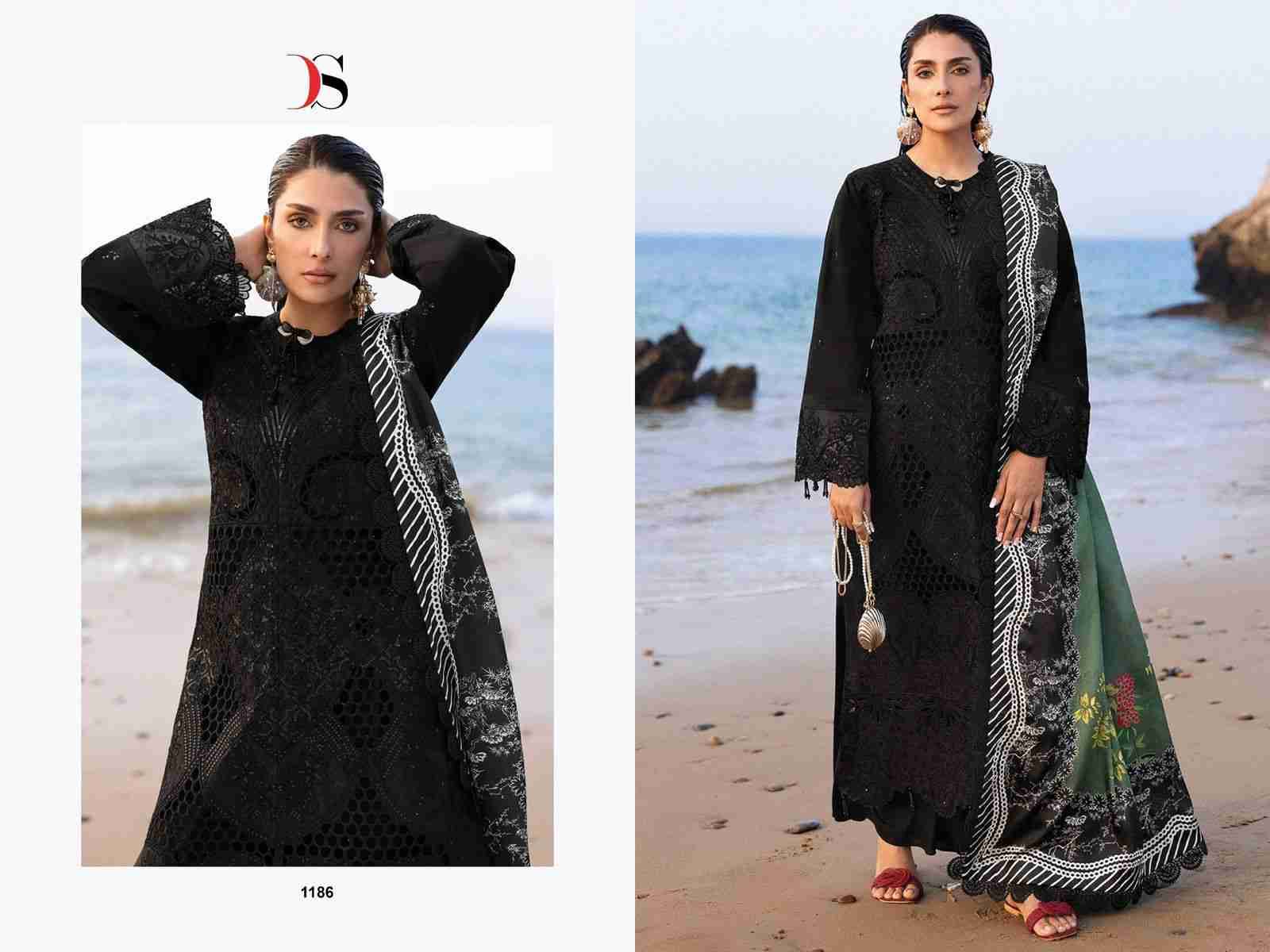 Sirene Luxury Lawn-25 Vol-2 By Deepsy Suits 1181 To 1186 Series Designer Pakistani Suits Beautiful Stylish Fancy Colorful Party Wear & Occasional Wear Pure Cotton Embroidered Dresses At Wholesale Price