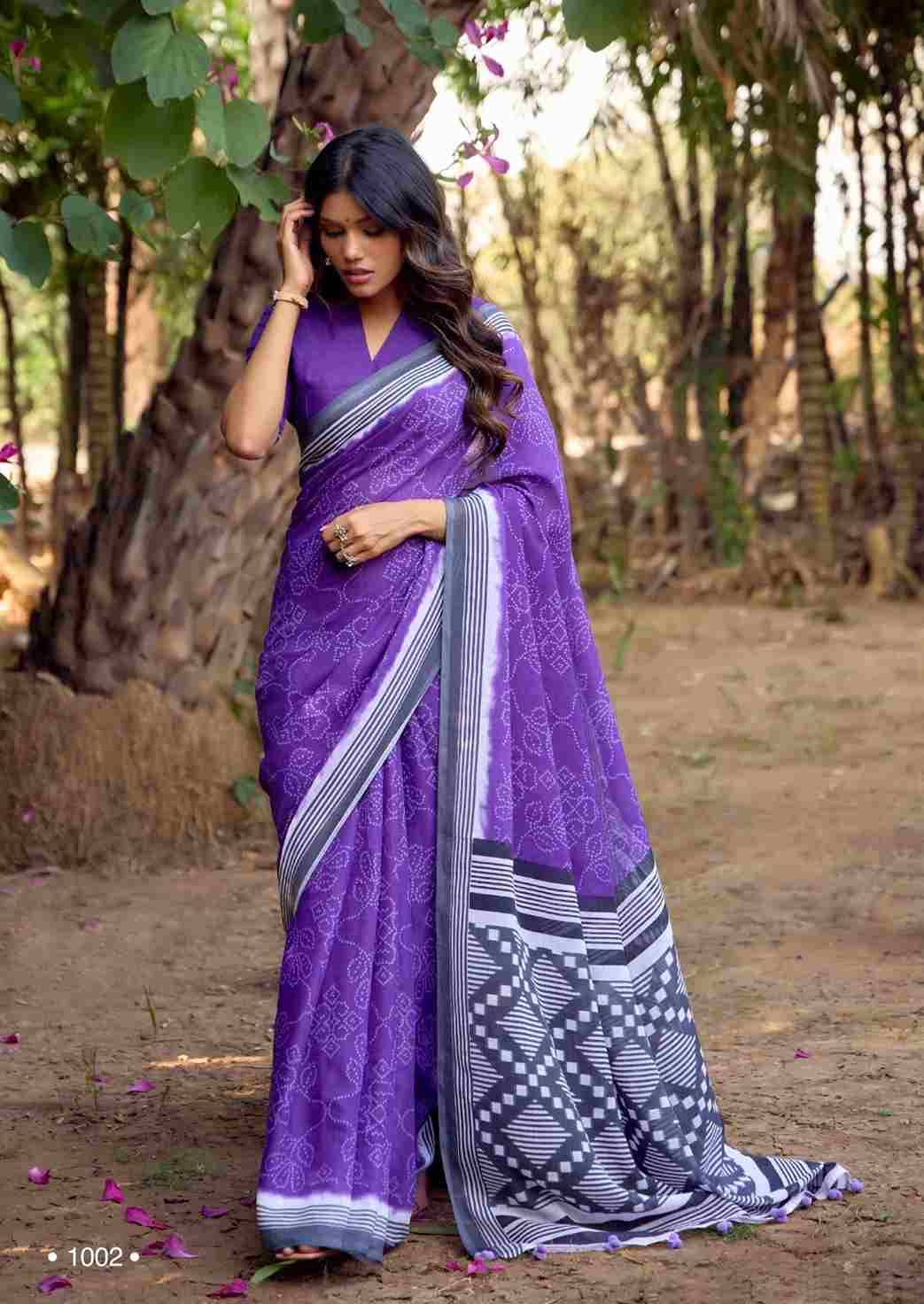 Darshana By Sr 1001 To 1010 Series Indian Traditional Wear Collection Beautiful Stylish Fancy Colorful Party Wear & Occasional Wear Pure Linen Sarees At Wholesale Price