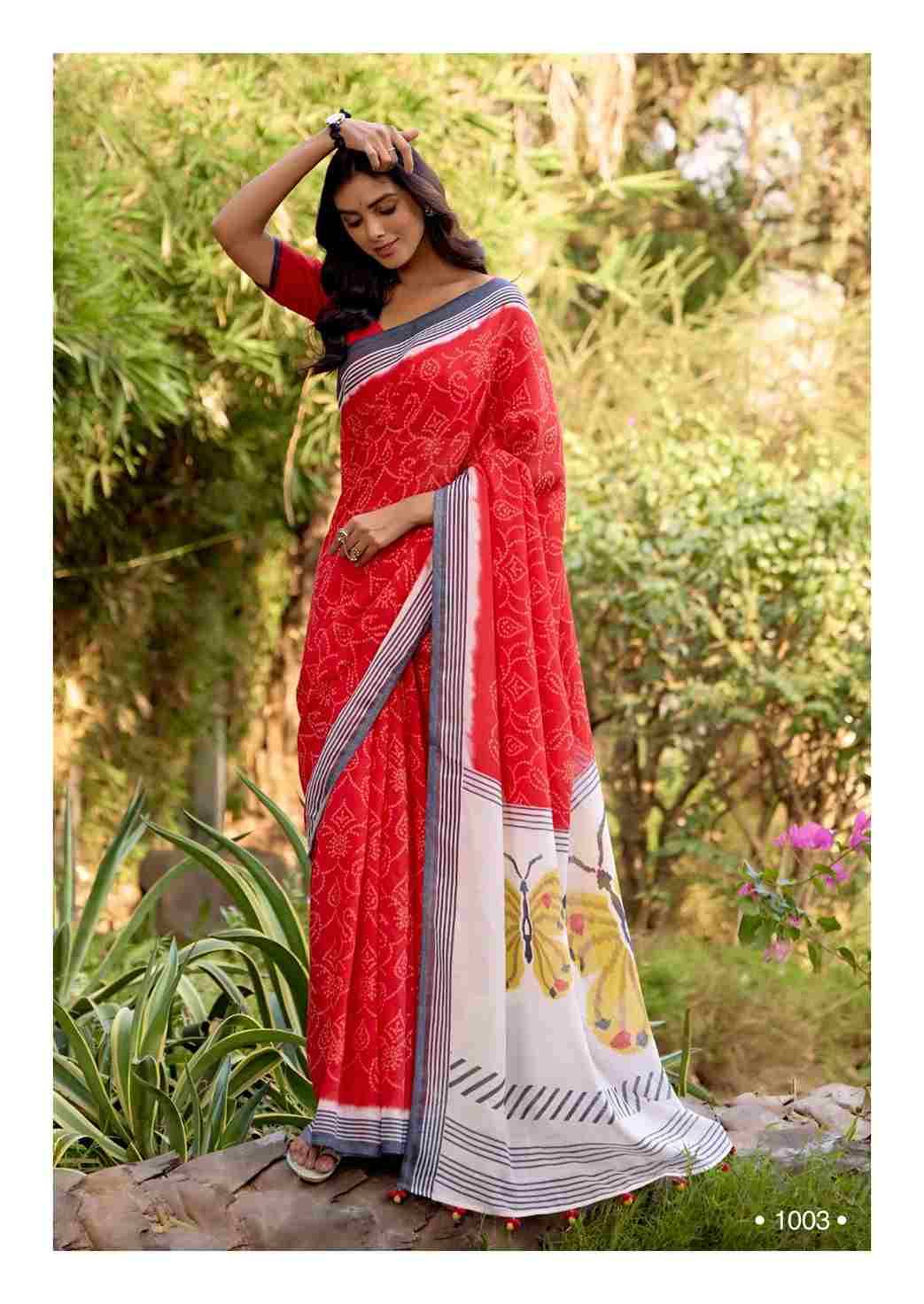 Darshana By Sr 1001 To 1010 Series Indian Traditional Wear Collection Beautiful Stylish Fancy Colorful Party Wear & Occasional Wear Pure Linen Sarees At Wholesale Price