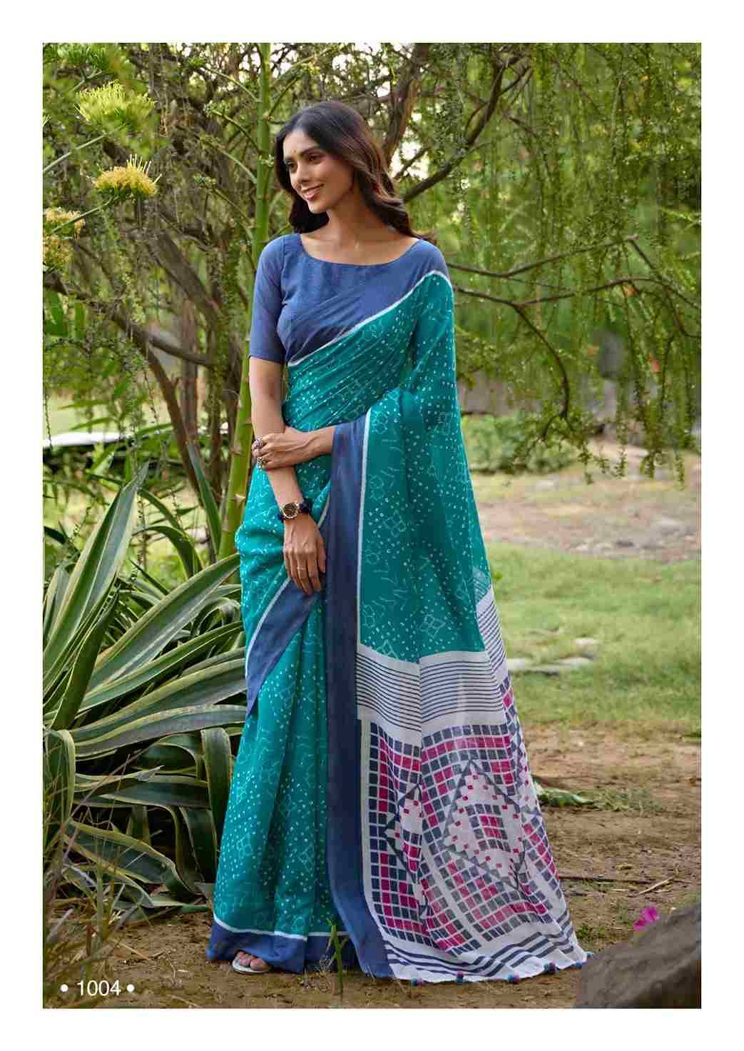 Darshana By Sr 1001 To 1010 Series Indian Traditional Wear Collection Beautiful Stylish Fancy Colorful Party Wear & Occasional Wear Pure Linen Sarees At Wholesale Price